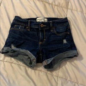 Girls Abercrombie denim shorts size 9-10